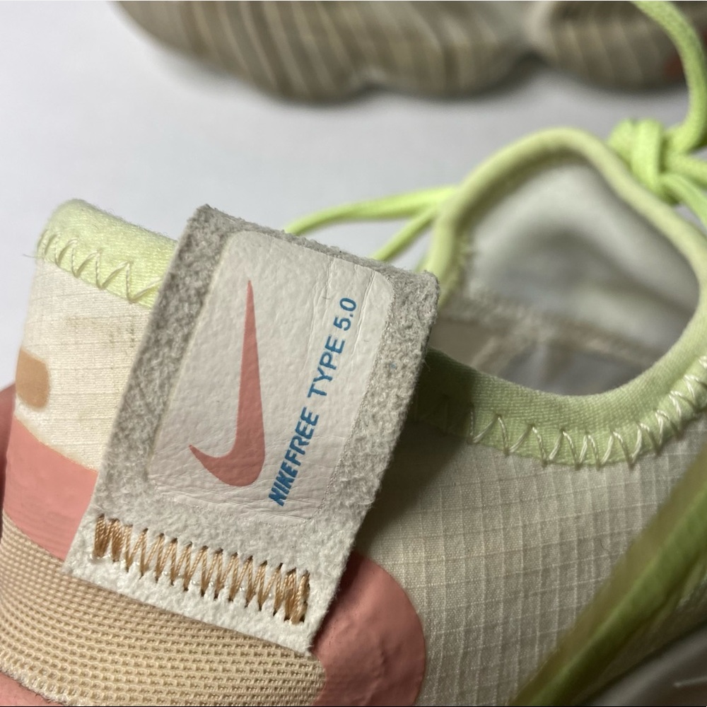Nike Free RN 5.0 running sneaker shoes size 7 cream pink - Picture 4 of 12